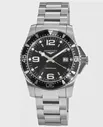 Longines HydroConquest Quartz 41mm Black Dial Stainless Steel Men's Watch L3.740.4.56.6 L3.740.4.56.6 (чёрный, lpn8720801)