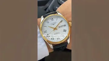 Longines men's boutique watch black and white gold