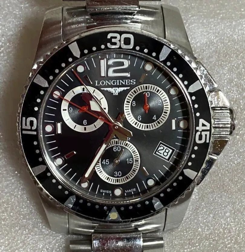 longines hydro conquest L3.643.4 Chronograph Quartz Mens Watch from JP-0
