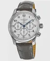 Longines Master Collection Automatic 44mm Silver Dial Brown Leather Men's Watch L2.859.4.78.3 L2.859.4.78.3 (lpn8720658)