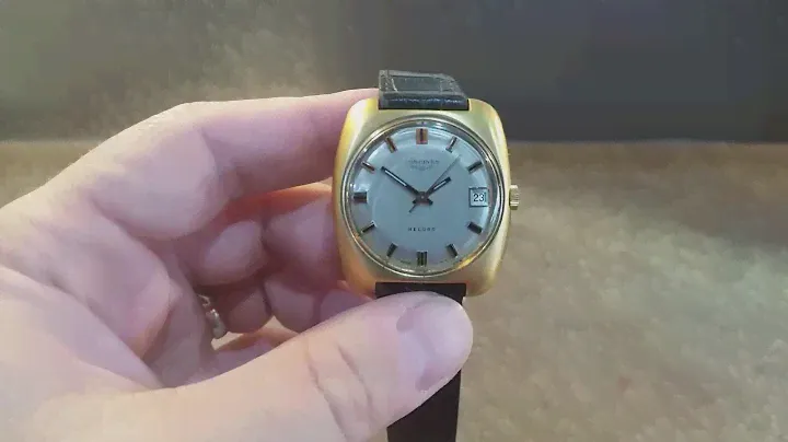 c1970 Longines Record dual branded vintage men's  watch