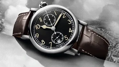 Watch Vlog 29.) 濃厚復古味度、有趣獨特外型設計、單按鈕計時 ，停產Longines Aviation 1935 Type A7 Mono-pusher chronograph