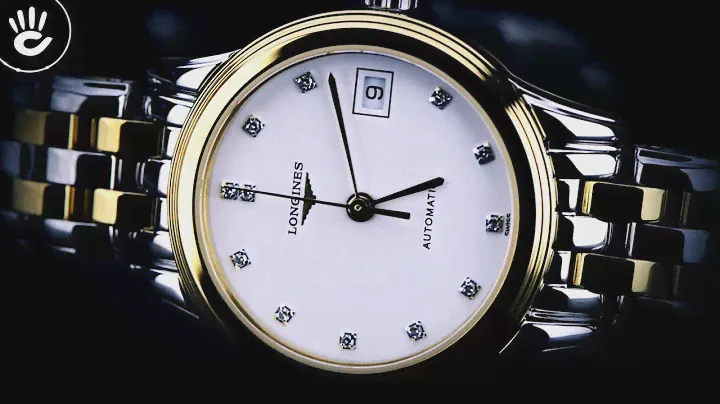 Review đồng hồ Longines L4.274.3.27.7 nổi bật 12 viên kim cương sang trọng đính trên mặt số trắng