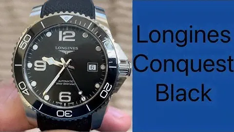 Unboxing Longines Conquest Black Dial Automatic Watch