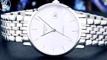 Review đồng hồ Longines L4.910.4.12.6 mặt số trắng size 39mm kiểu dáng giản dị 3 kim