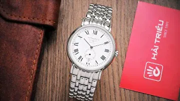 Review đồng hồ Longines L4.805.4.11.6 nền cọc số la mã tạo hình mỏng trẻ trung