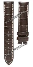 Коричневый кожаный ремешок Longines L682101358, теленок, 19/18, без замка, для часов Longines Evidenza L2.643.0, L2.643.4, L2.643.6, L2.643.8, L2.656.4