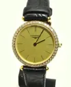 Золотые часы Longines с бриллиантами
