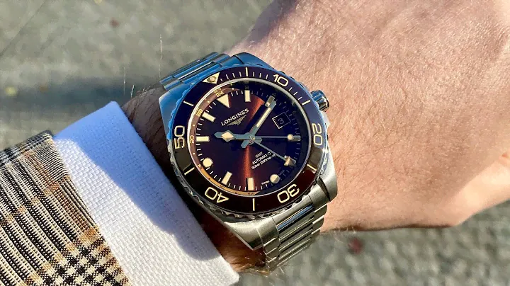 Longines Hydroconquest GMT 41 mm Sunray brown