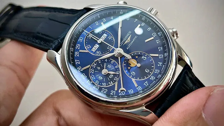 Đồng hồ LONGINES MASTER COLLECTION Tripble Date Moonphase Chronograph L2.673.4.92.0 40mm blue hiếm