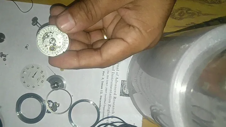 Longines master collection watch opened