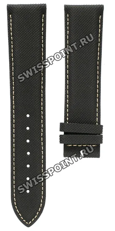 Черный ремешок Longines L682150803, синтетика, удлиненный, 22/20 XL, без замка, для часов Longines Legend Diver L2.795.4, L2.796.4, L3.674.4, L3.774.4