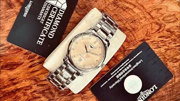 Đồng hồ Longines Master Collection L2.628.5.37.7 cọc kim cương champage date cao 09/2023 giá 45tr