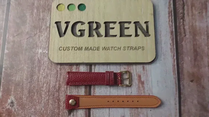 Red Lizard Leather Custom Open Ended Strap For Longines Watch