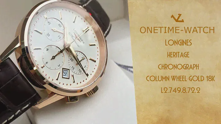 Lên tay đồng hồ Longines Heritage Chronograph Column Wheel Gold 18K L2.749.8.72.2