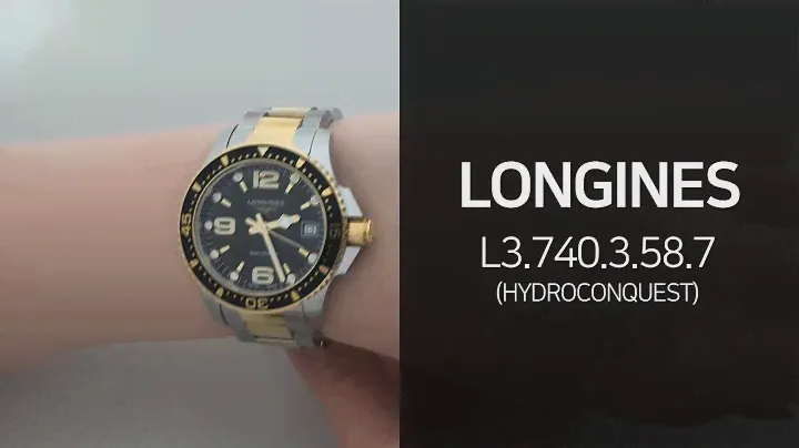 론진 L3.740.3.58.7 하이드론콘퀘스트 메탈시계 리뷰 영상 - 타임메카