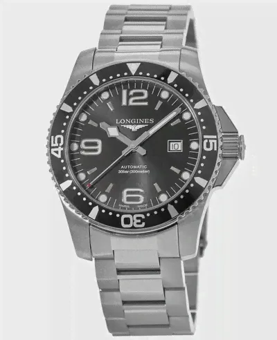 Longines HydroConquest Automatic 44mm Black Dial Men's Watch l3.841.4.56.6 (чёрный, mbz23597)