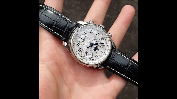 longines master collection automatic chronograph. beautiful complication watch