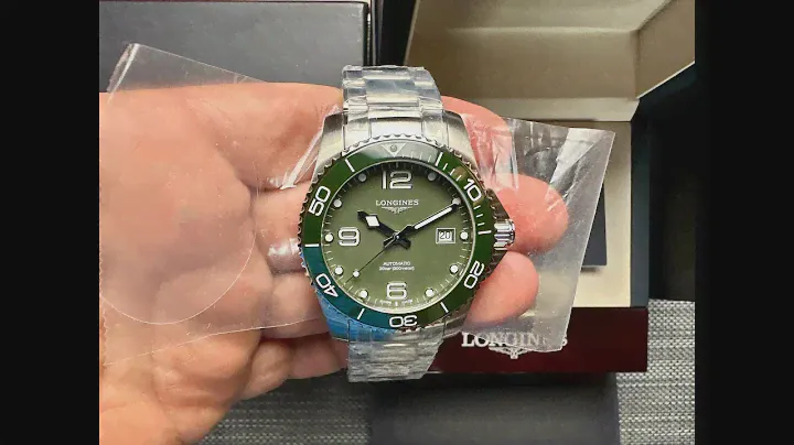 Longines Hydro Conquest 41mm Ceramic Green