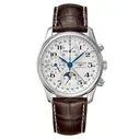 LONGINES L2.673.4.78.3 мужские швейцарские наручные часы с секундомером, календарем и индикатором лунных фаз