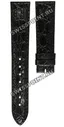 Черный кожаный ремешок Longines L682116206, 18/16 XS, без замка, для часов Longines Prestige L7.989.6