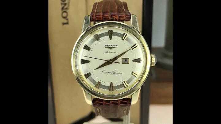 1950’s Vintage Longines Conquest Calendar Automatic Gold Capped