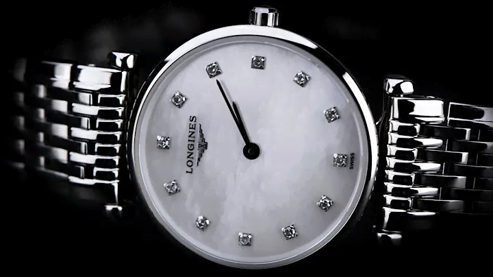Review đồng hồ Longines L4.709.4.87.6 mặt số trắng xà cừ size 33mm đính kim cương
