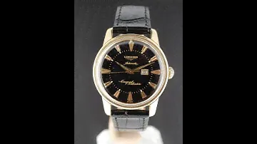 1959 Longines Conquest Calendar men's vintage automatic watch.  Model reference 9007