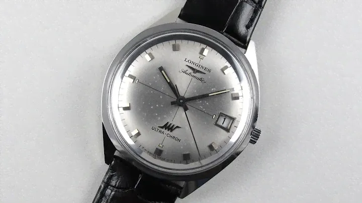 Steel Longines Ultra Chron Ref. 8301 vintage wristwatch, circa 1970