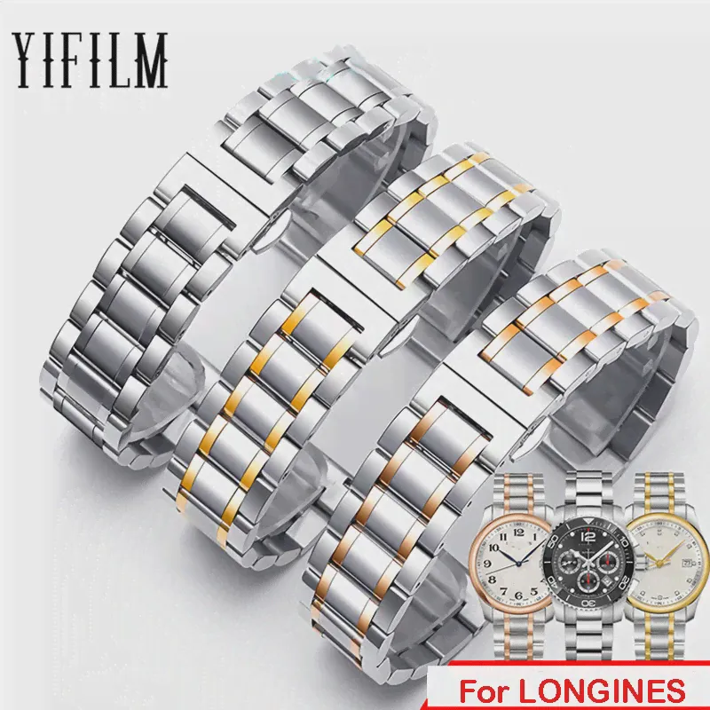 Ремешок из нержавеющей стали для LONGINES, оригинальный ремешок для часов, 1213141516171819202122 мм (art.: 3920ba51a5f1b)-2